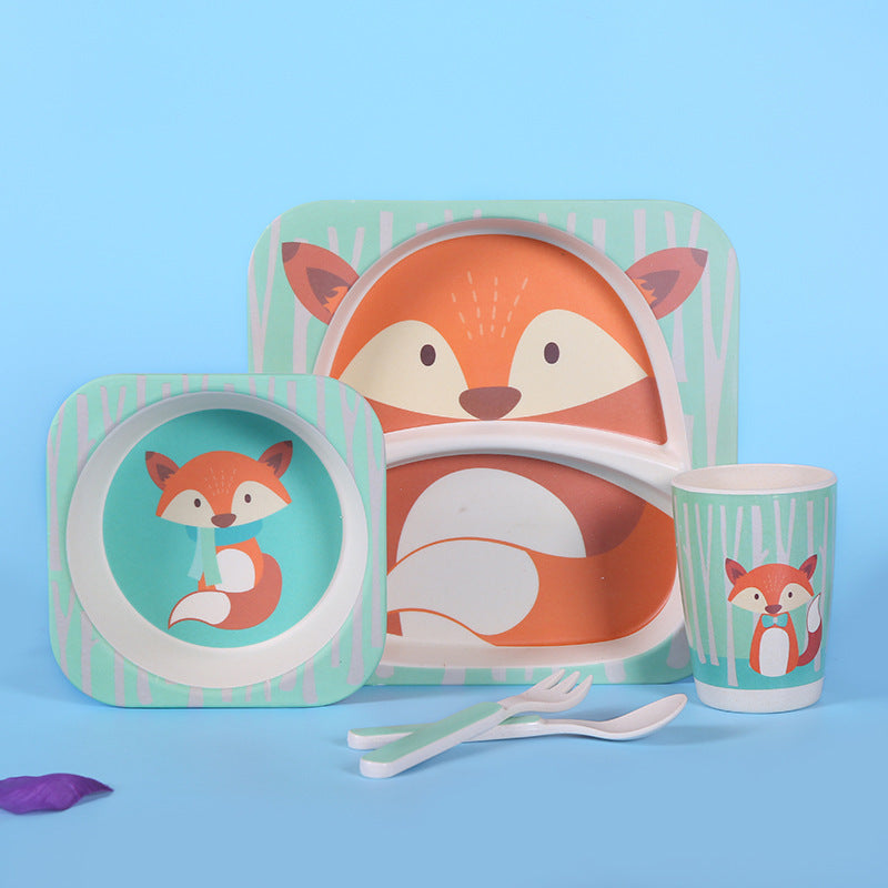 Five-piece children's tableware set