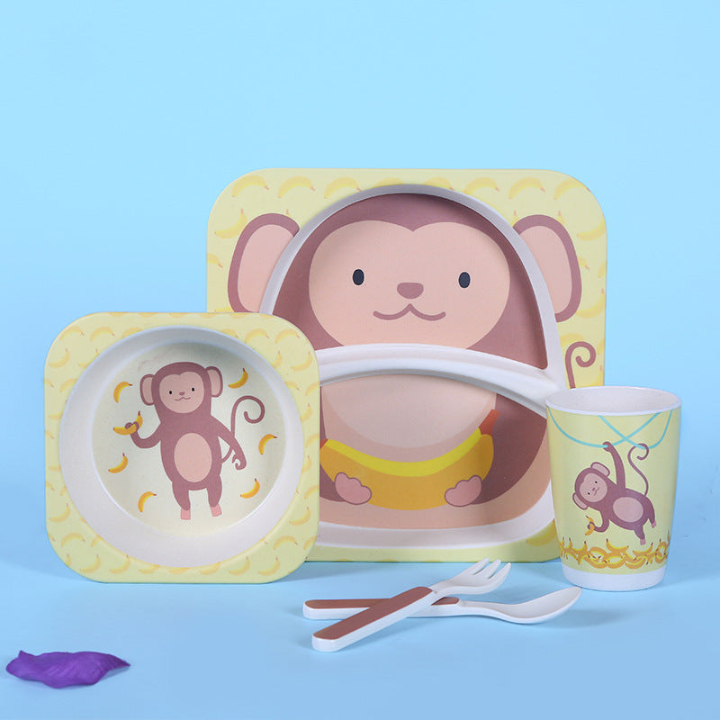 Five-piece children's tableware set