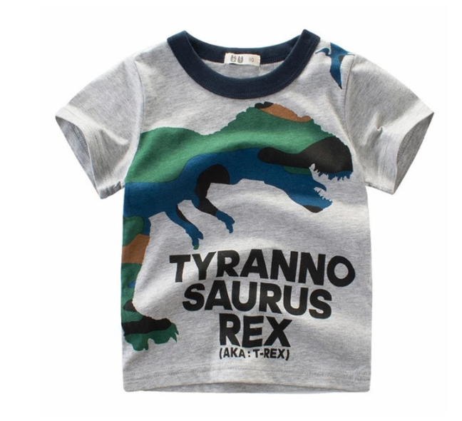 Boys Cotton T-shirt Short Sleeves