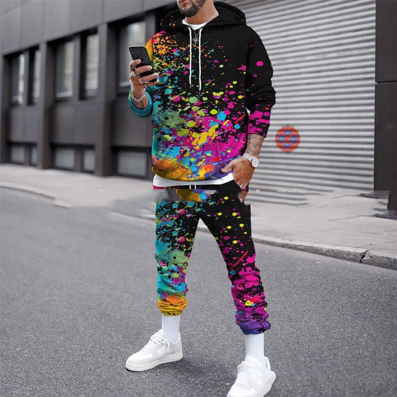 Men's Splash Camouflage Printing Suit