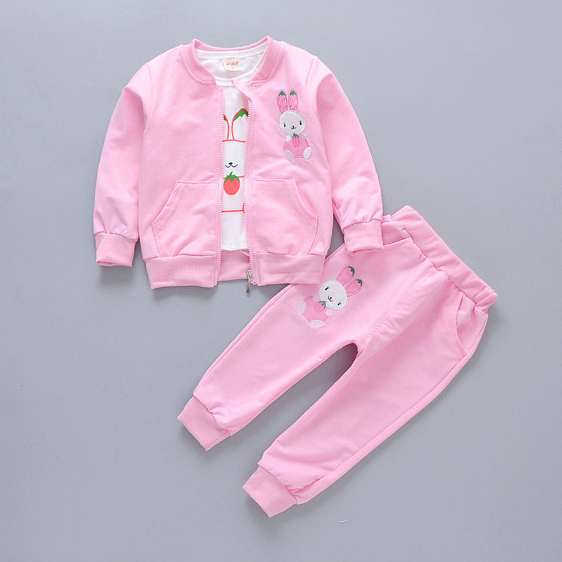 Toddler Girls Hoodie Casual Pants Set