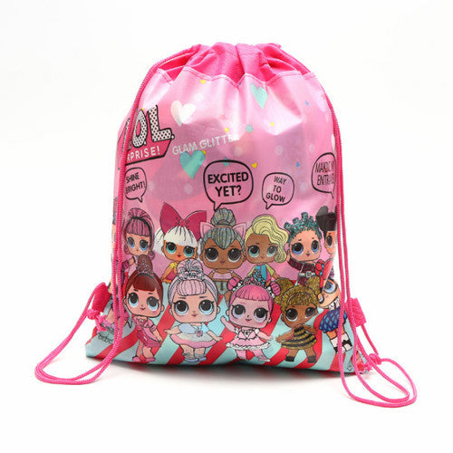 LOL Doll Pocket Drawstring School Bag – Perfect for Kids' Daily Adventures