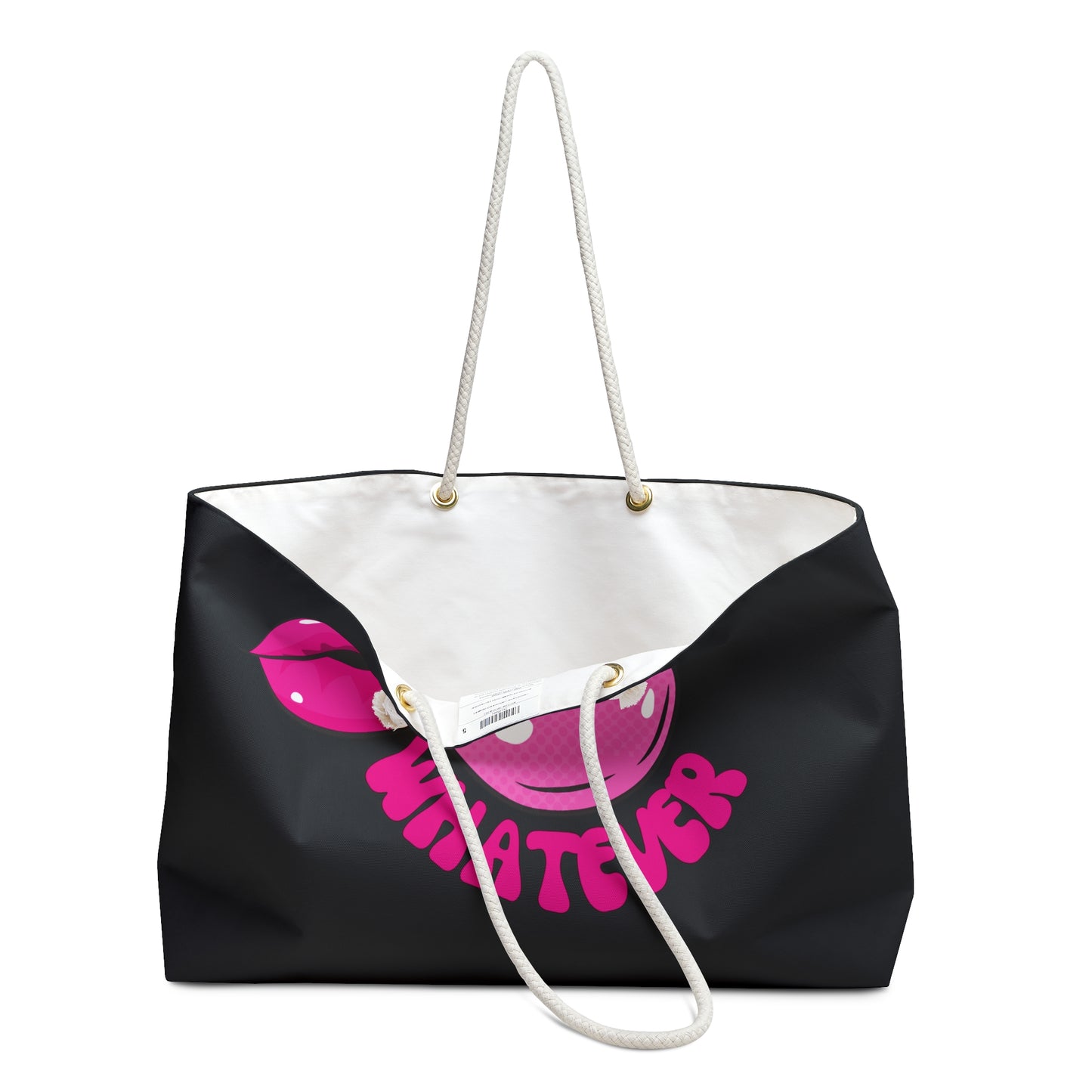 Pink and Black Spend The Night Bag