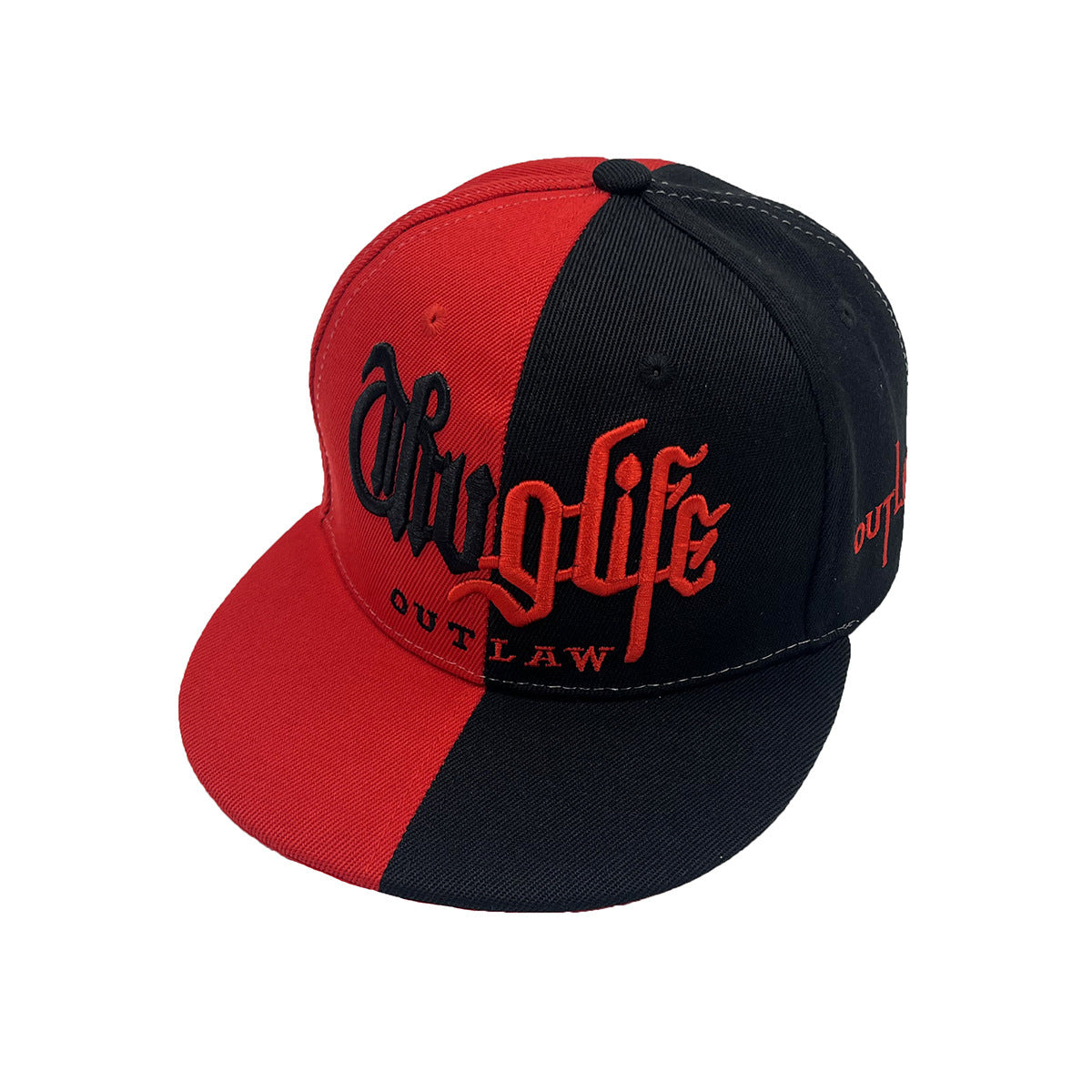 Thug Life Embroidered Letters Two Colors Street Hip Hop Hat Outdoor