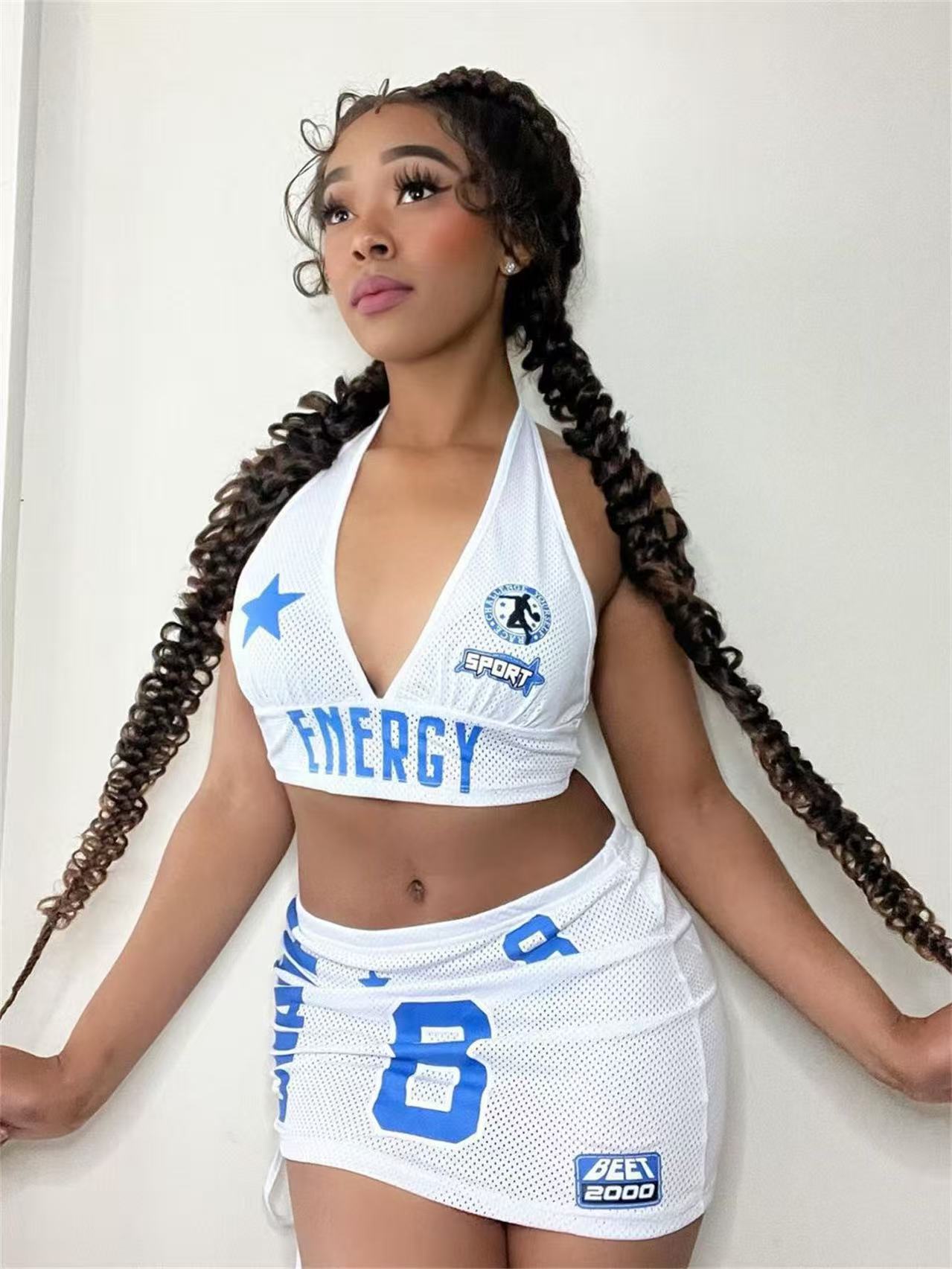 Women’s Beach Top & Short Skirt Set – Sexy Strappy Two-Piece Summer Outfit, Lightweight Resort Wear, Vacation Beachwear Set