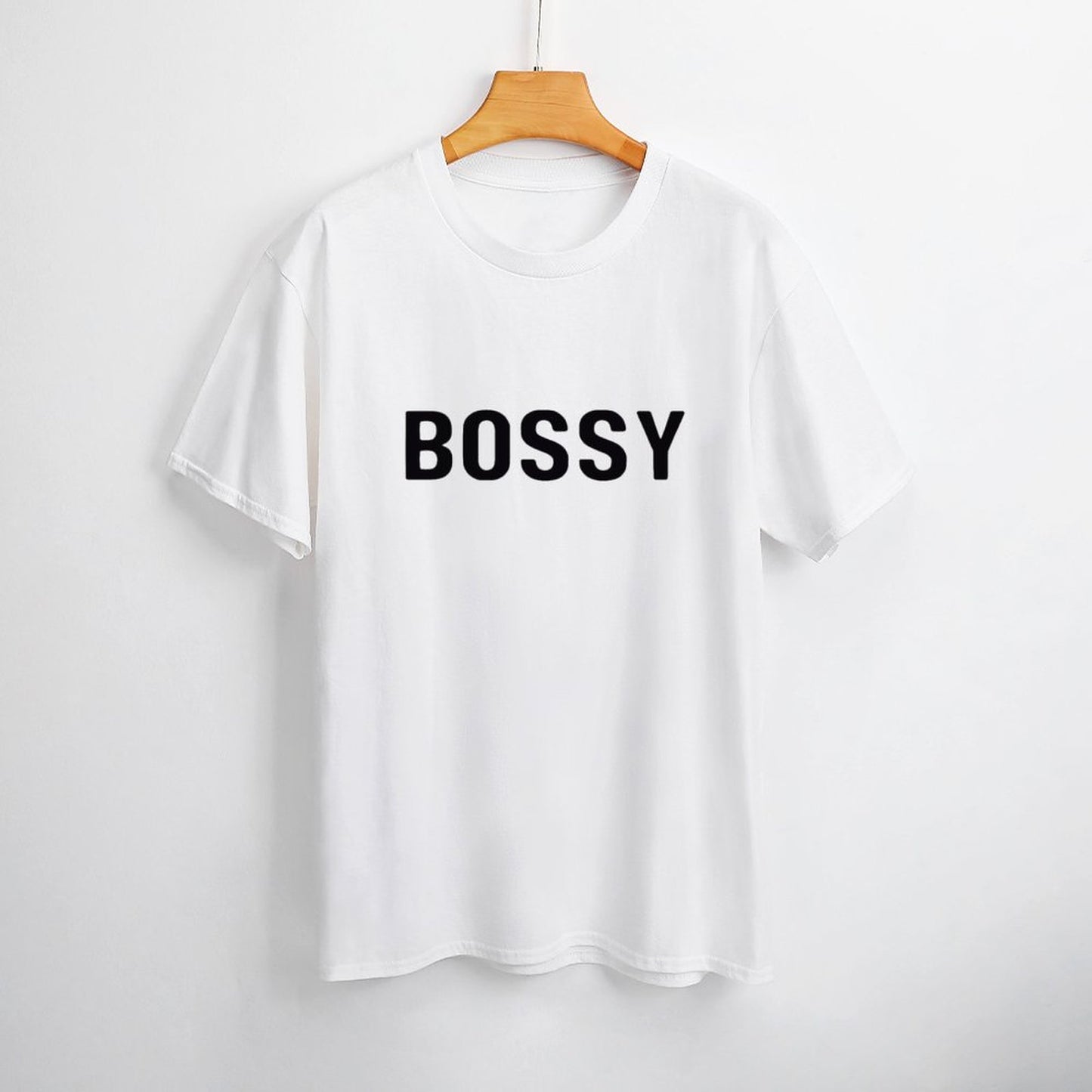 BOSSY Women's T-Shirt - Bold Statement Tee for Confident Women - Trendy Streetwear Fashion