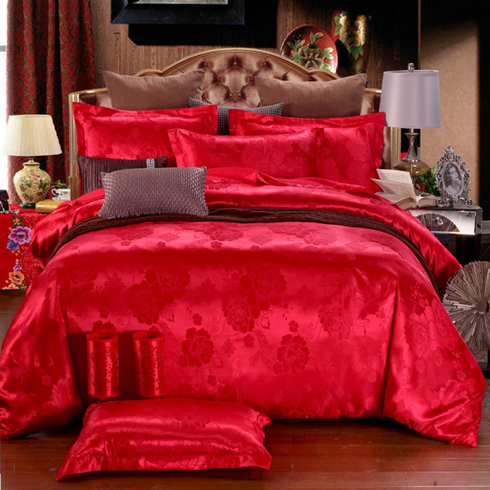 Luxury Jacquard Duvet Cover Set – Elegant Textured Bedding with Hidden Zipper, Soft & Durable Home Decor