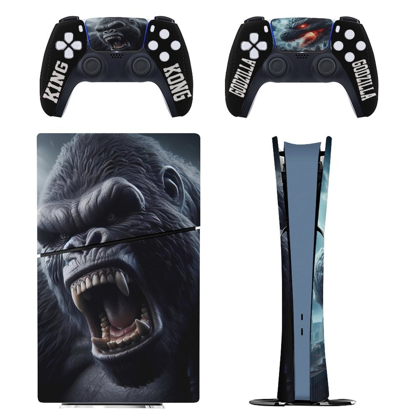 King Vs Godzilla Sticker for PS5 Slim / Controller (Digital Edition) /