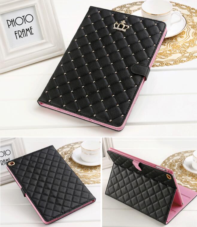 Pink Crown Case Cover Compatible with Apple Ipad Tablet