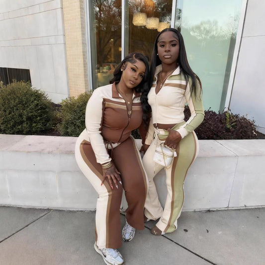 Sexy Fashion Color-Block BFF Set For Women