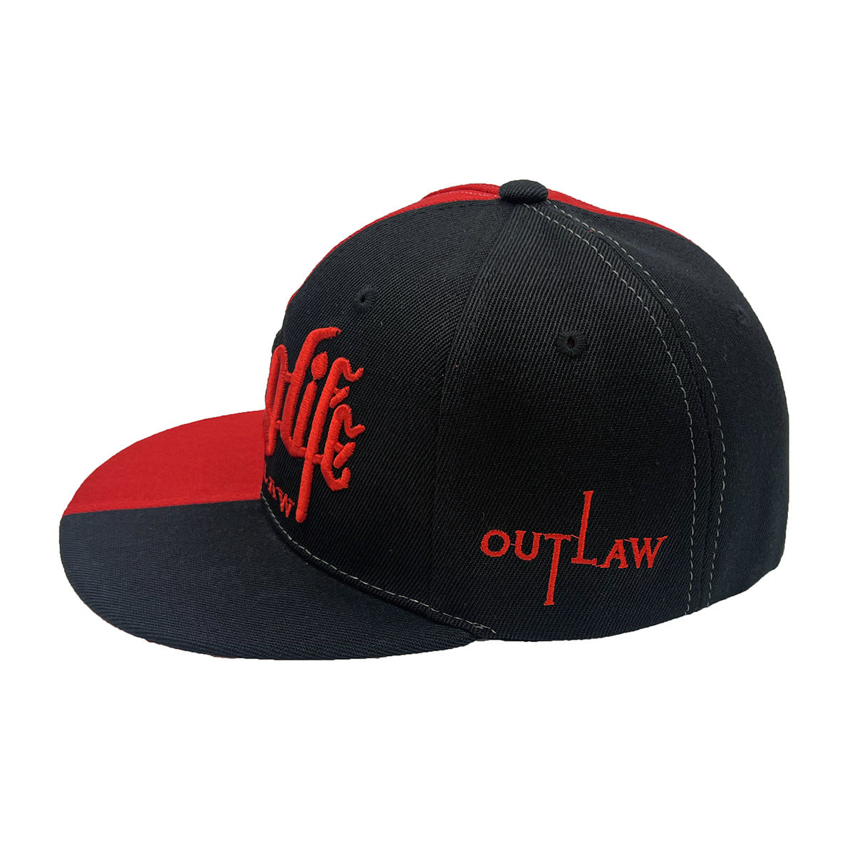 Thug Life Embroidered Letters Two Colors Street Hip Hop Hat Outdoor