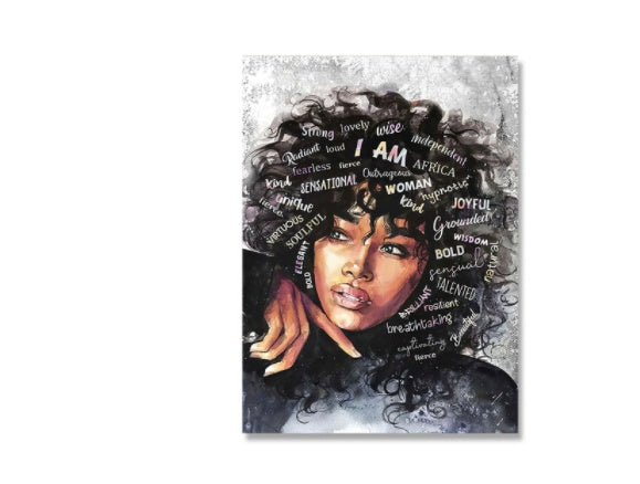 Black Woman Art Print Poster  “Ain’t I A Woman” Inspirational Home Decor Wall Painting