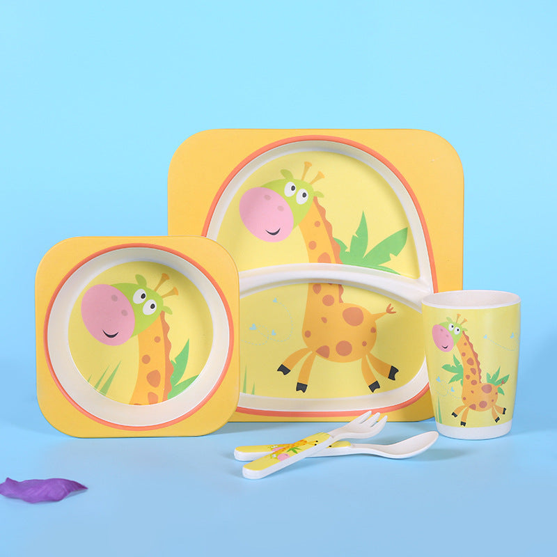 Five-piece children's tableware set