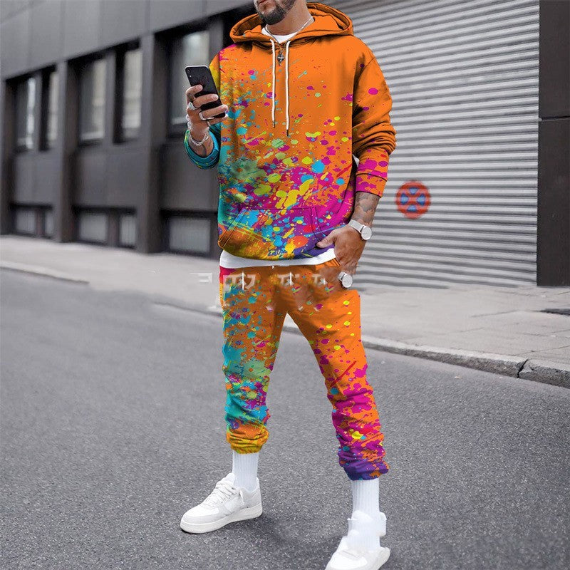 Men's Splash Camouflage Printing Suit