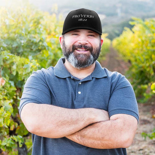 Proverbs 18:22 Blessed Man Baseball Cap – Christian Faith Adjustable Hat