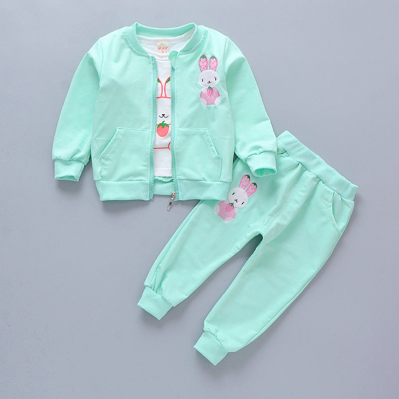 Toddler Girls Hoodie Casual Pants Set