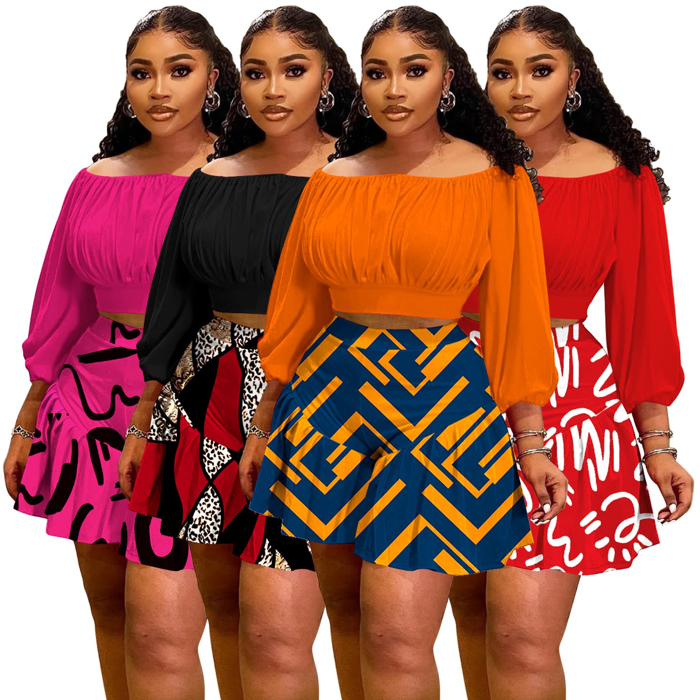 Women’s Halter Neck Puffy Two-Piece Set – Casual Chic Matching Outfit, High Waist Shorts Set, Summer Streetwear Lounge Set for Women