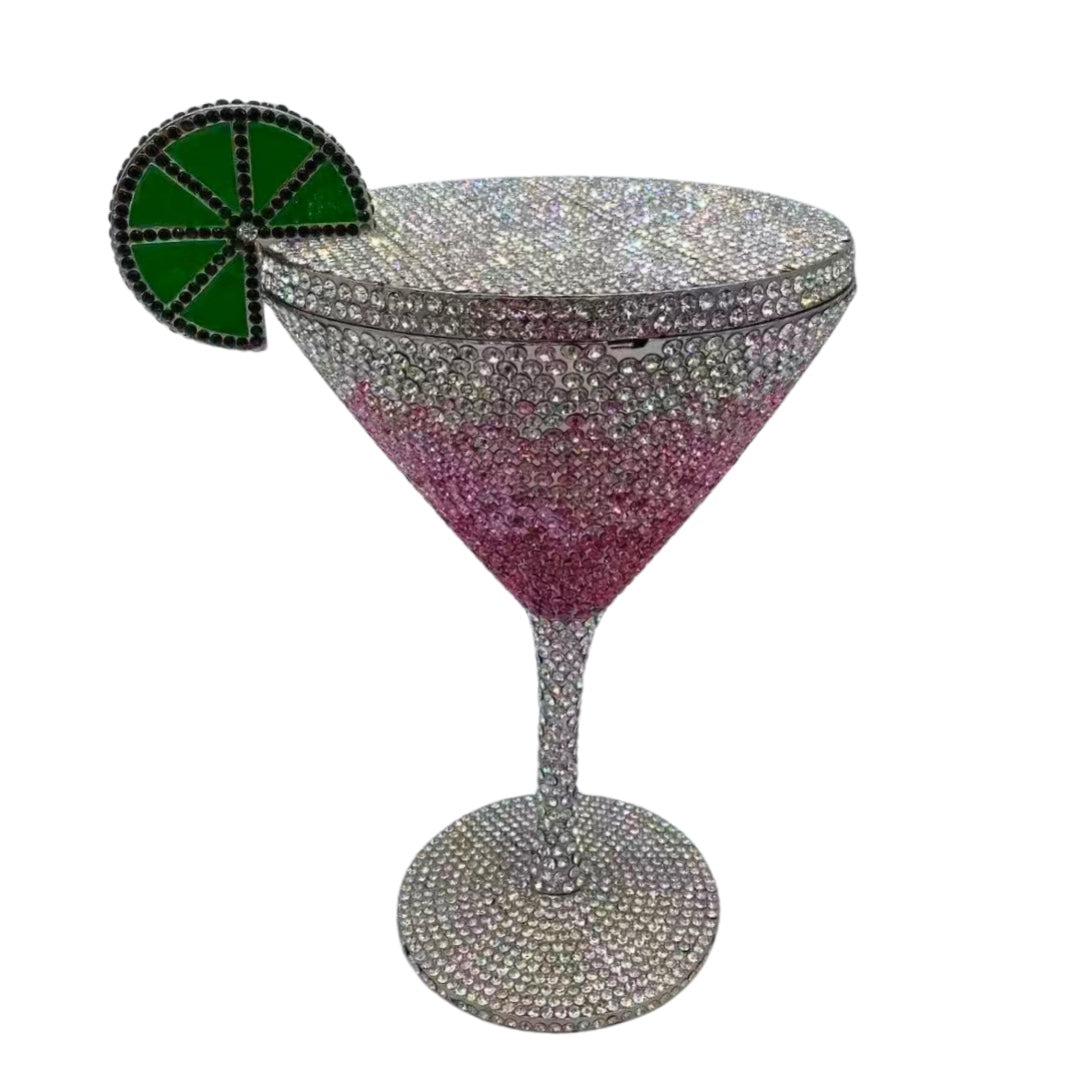Luxury Diamond Goblet Clutch | Cocktail Evening Handbag for Women