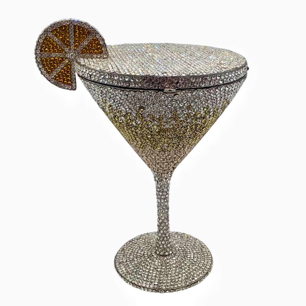 Luxury Diamond Goblet Clutch | Cocktail Evening Handbag for Women