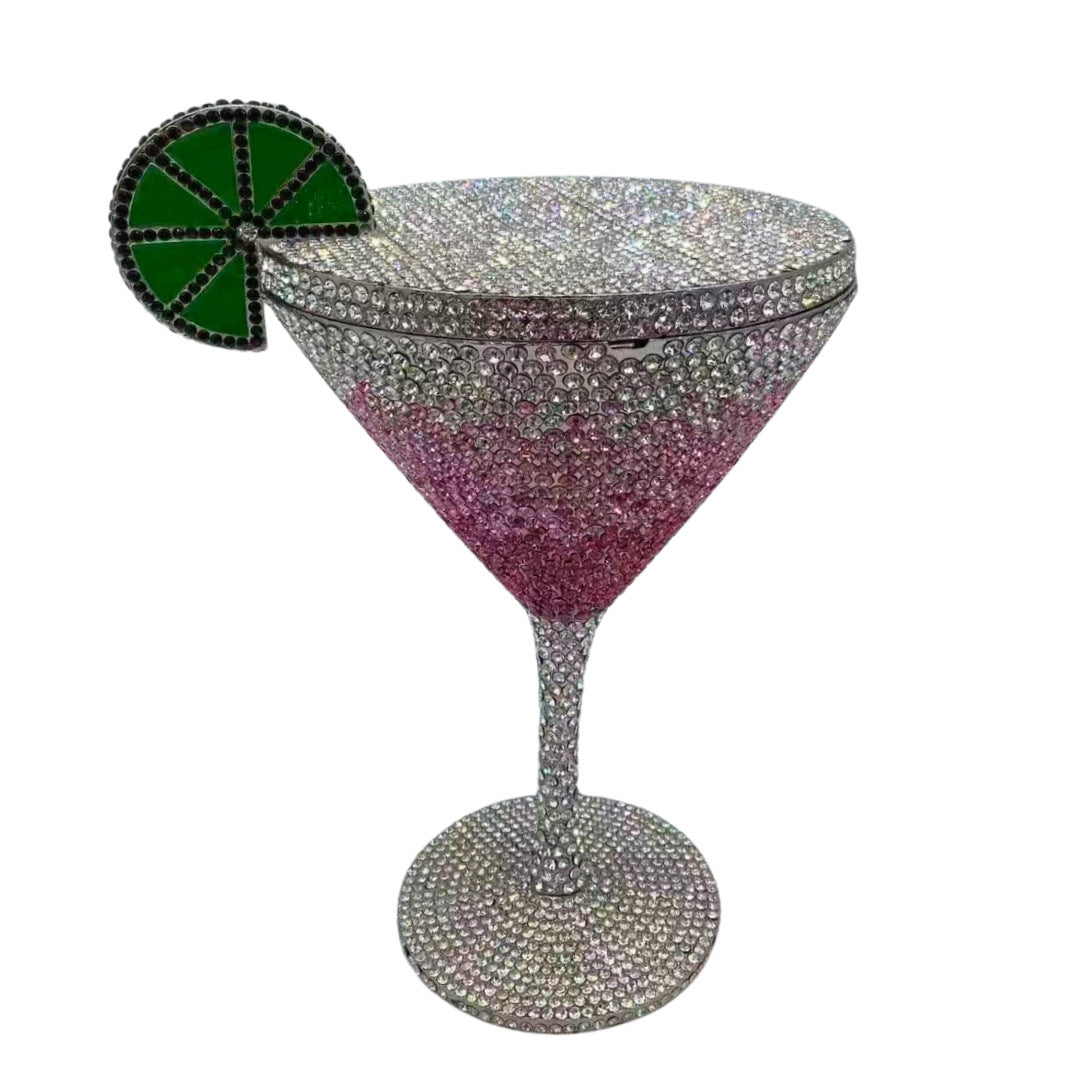 Luxury Diamond Goblet Clutch | Cocktail Evening Handbag for Women