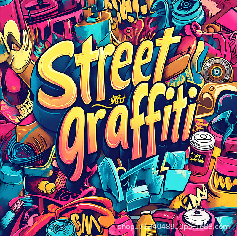Street Graffiti Coloring Book for Adults – Urban Art Relaxation & Stress Relief