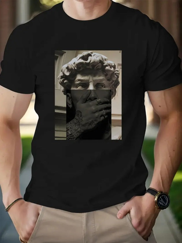 Men’s Retro Graphic T-Shirt | Vintage Style Streetwear Tee | Classic Old School Graphic Shirt for Men | Casual Everyday Retro Tee