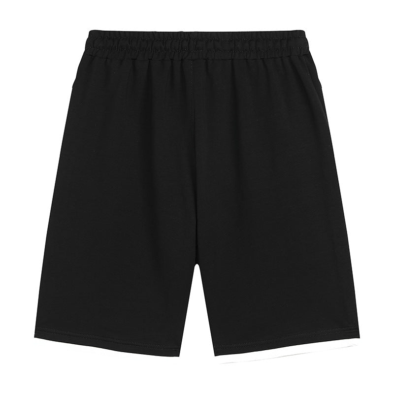 Men’s Casual 2-Piece Streetwear Set – Short Sleeve Crew Neck T-Shirt & Drawstring Shorts | Summer Athletic Lounge Outfit | Modern Urban Style