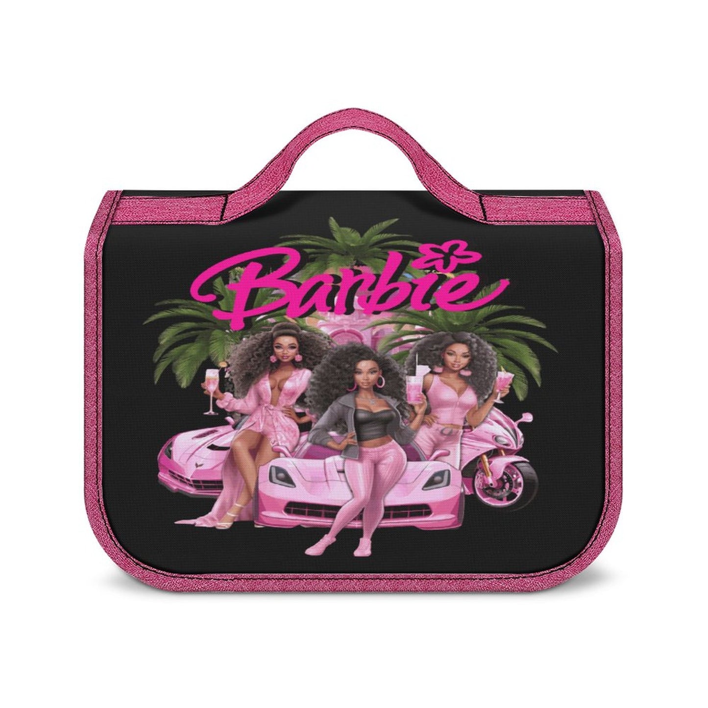 Melanin Barbie Travel Hanging Toiletry Bags / Women's Make-Up Bag