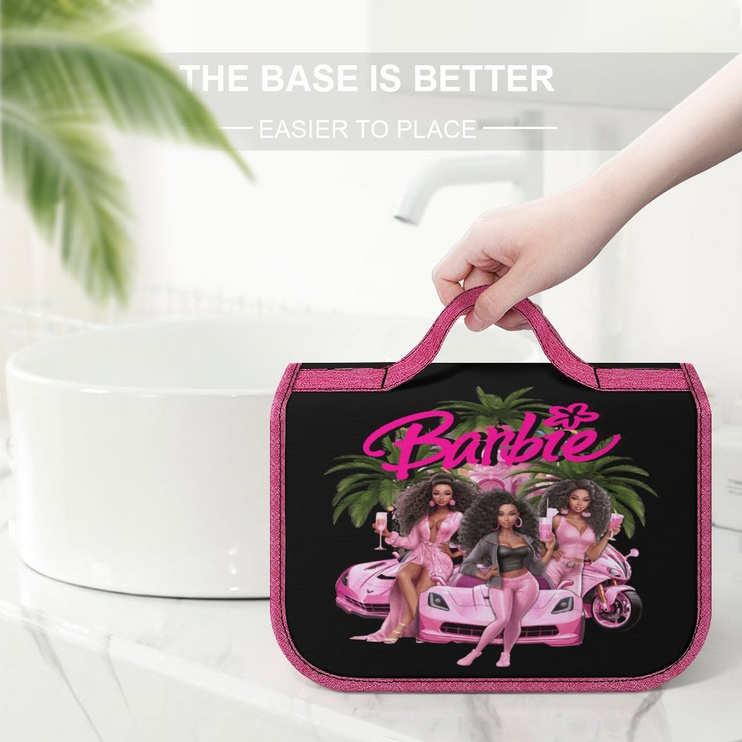 Melanin Barbie Travel Hanging Toiletry Bags / Women's Make-Up Bag