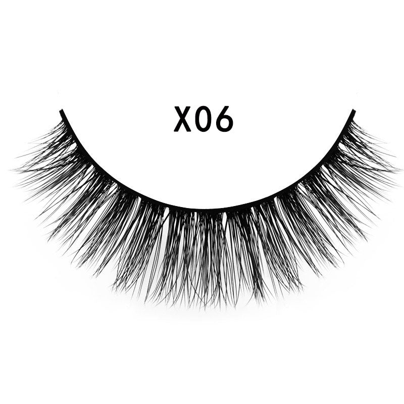 3D Mink Hair Natural Cross Eyelashes 3 Pairs