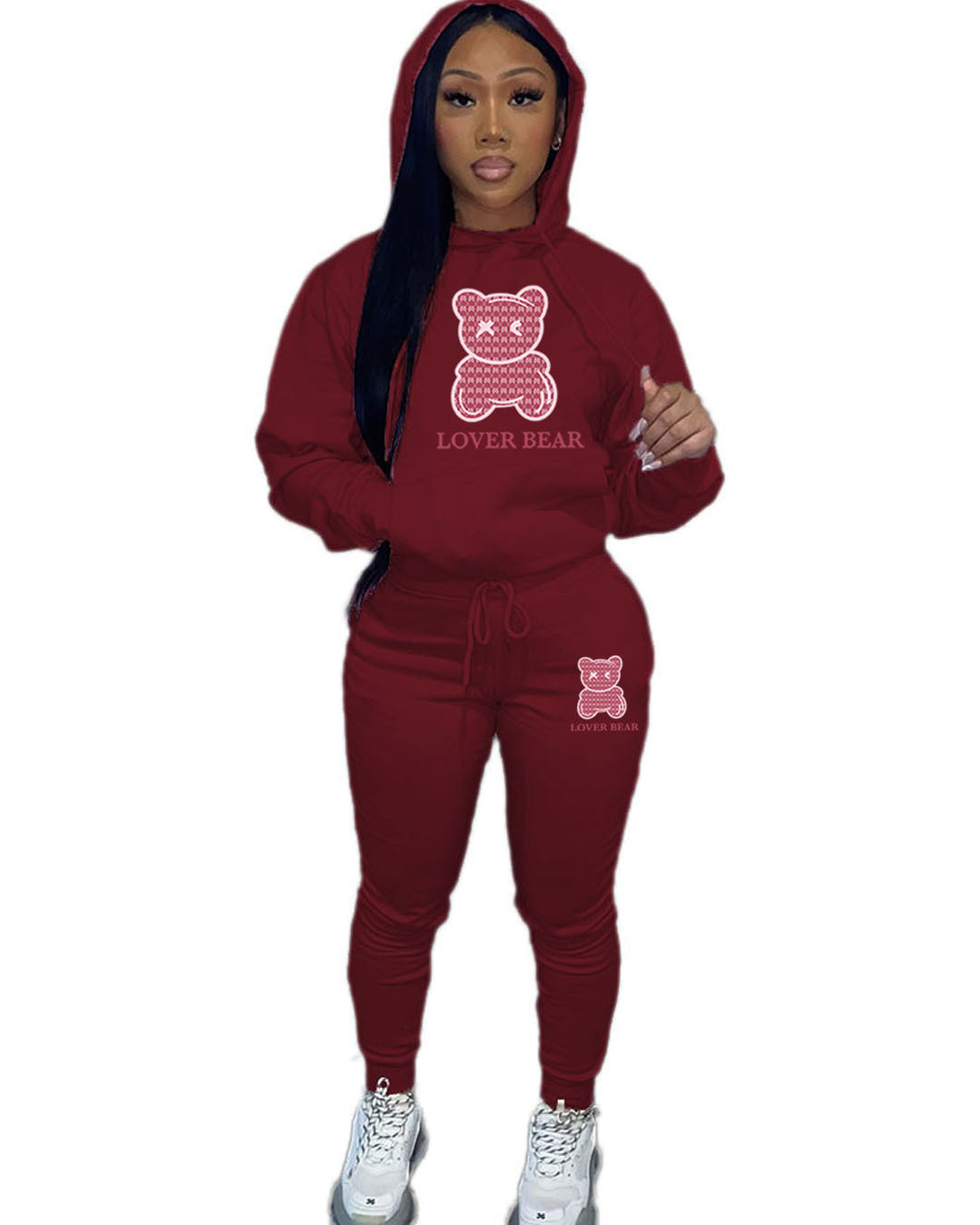 Cross-border New Arrival Women's Suit Hooded Sweatshirt And Sweatpants