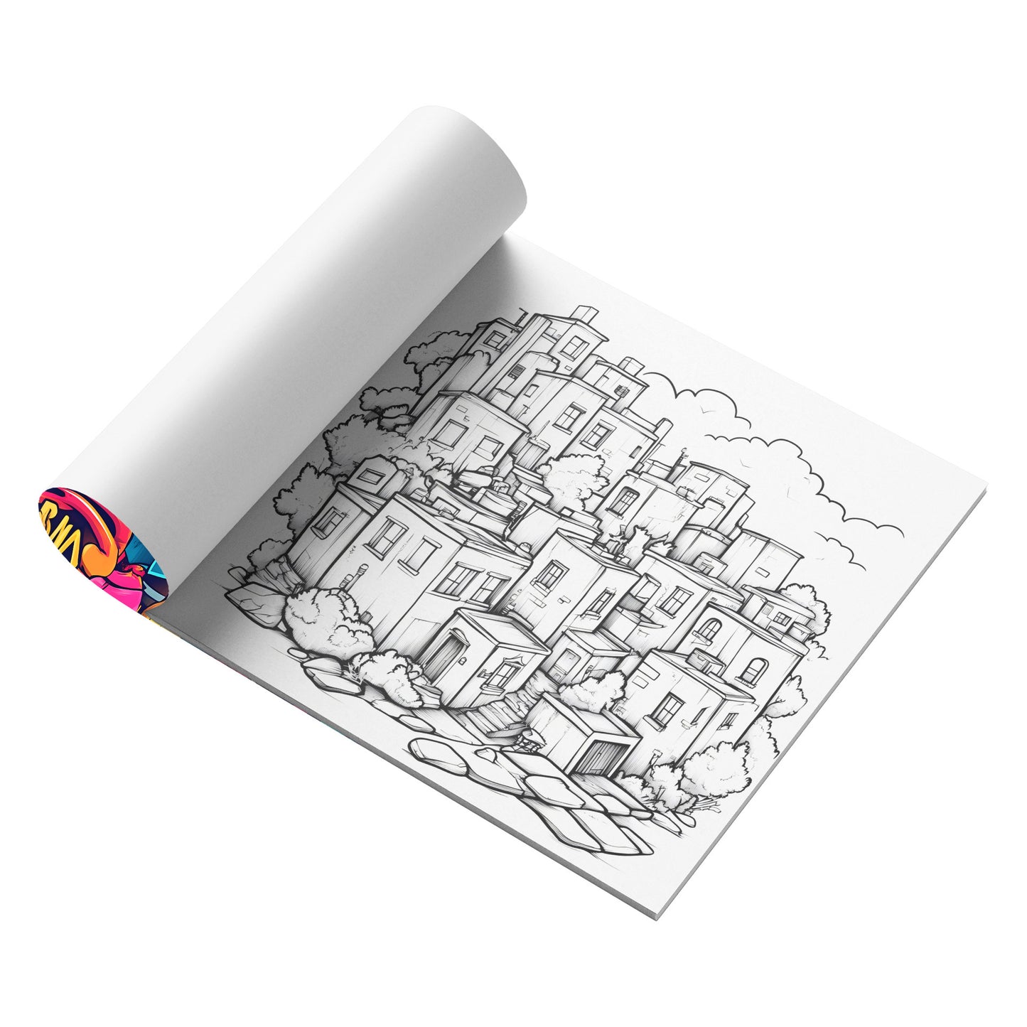 Street Graffiti Coloring Book for Adults – Urban Art Relaxation & Stress Relief