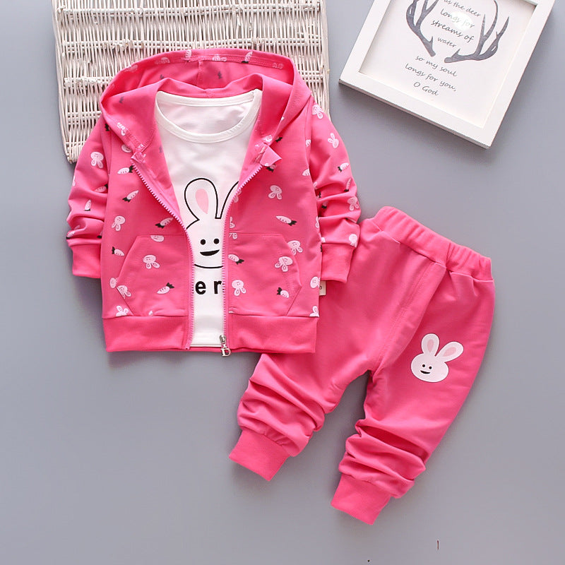 Toddler Girls Hoodie Casual Pants Set