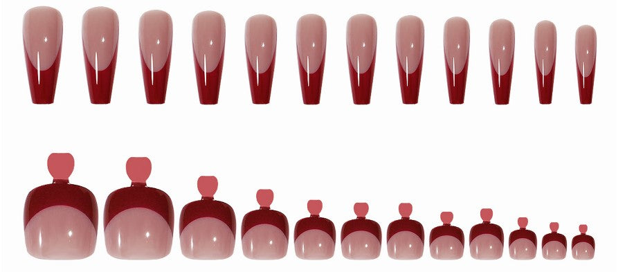 Bright Red Hand And Foot  Set