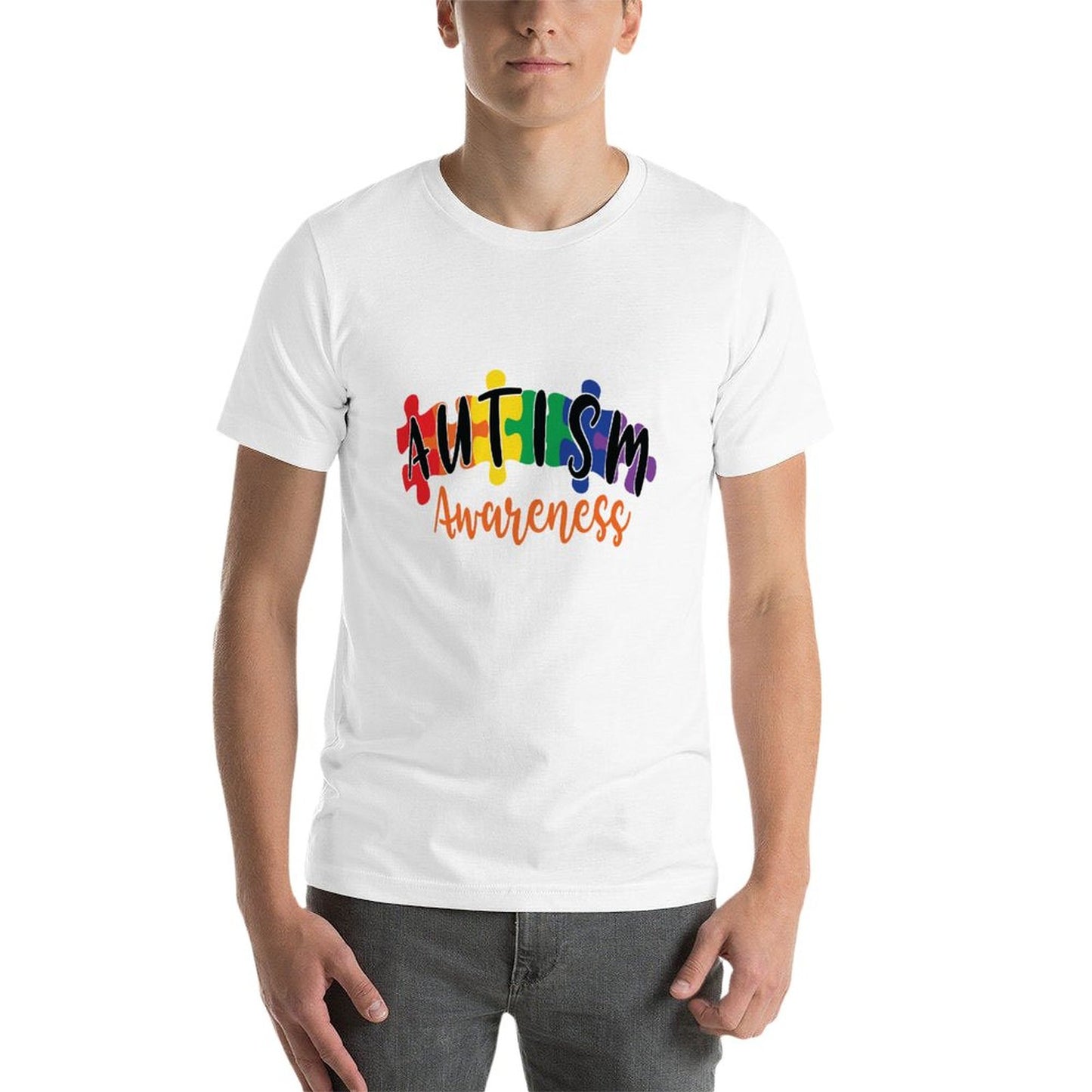 Autism Awareness Men's T-Shirt - Bold Support with Comfort