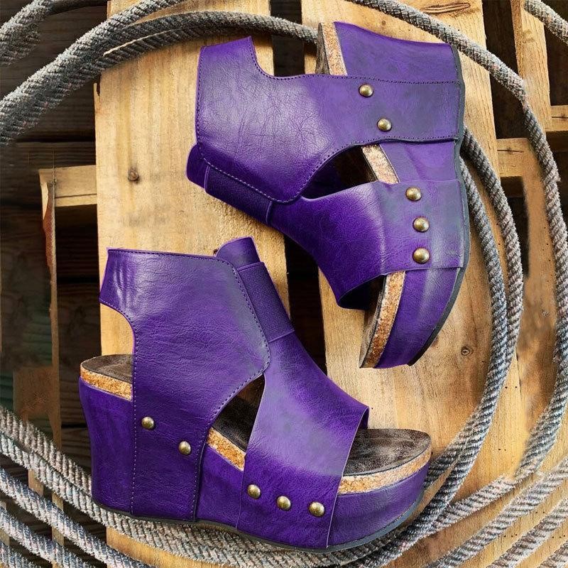 Women’s Wedge-Heeled Open-Toe Sandals – Comfortable Platform Summer Shoes | Casual, Dressy, Vacation Ready Footwear