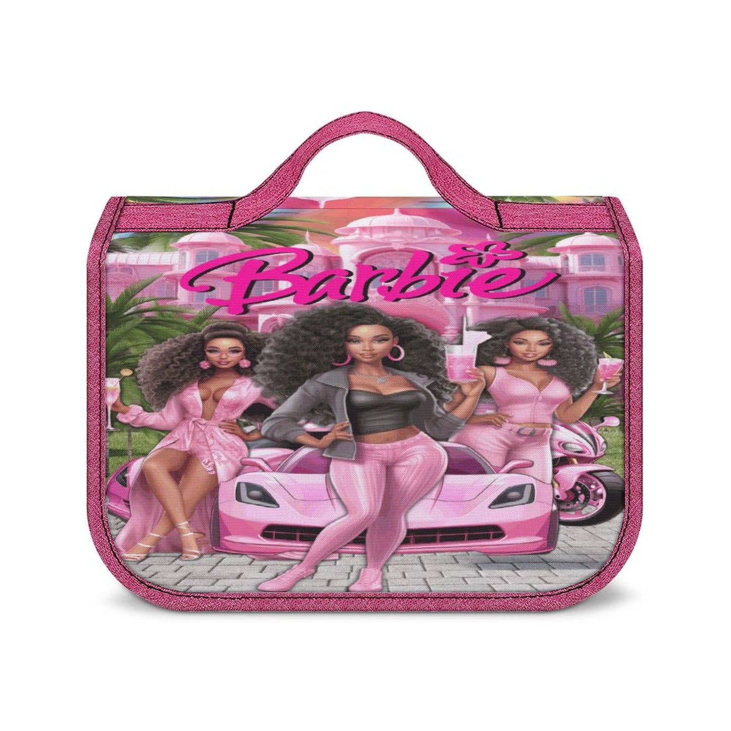 Melanin Barbie Travel Hanging Toiletry Bags/ Women's Make-up Bag