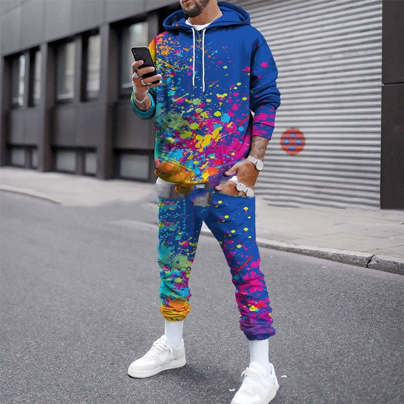 Men's Splash Camouflage Printing Suit