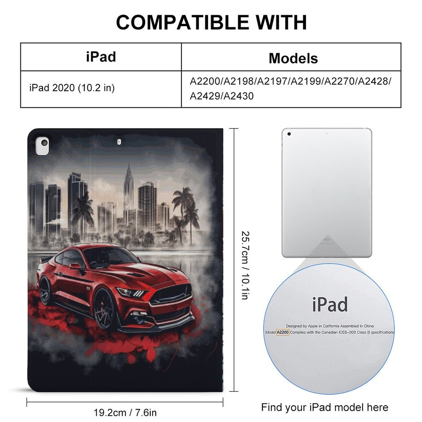 Men’s Book-Style iPad Case with Apple Pencil Holder | Slim Leather Tablet Cover | Shockproof Smart Cover for iPad | Business, Travel & Everyday Protection