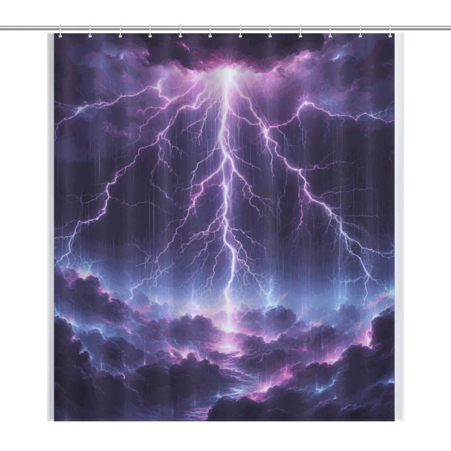 The Black Storm Shower Curtain/ Master Bathroom/ Guest Bathroom