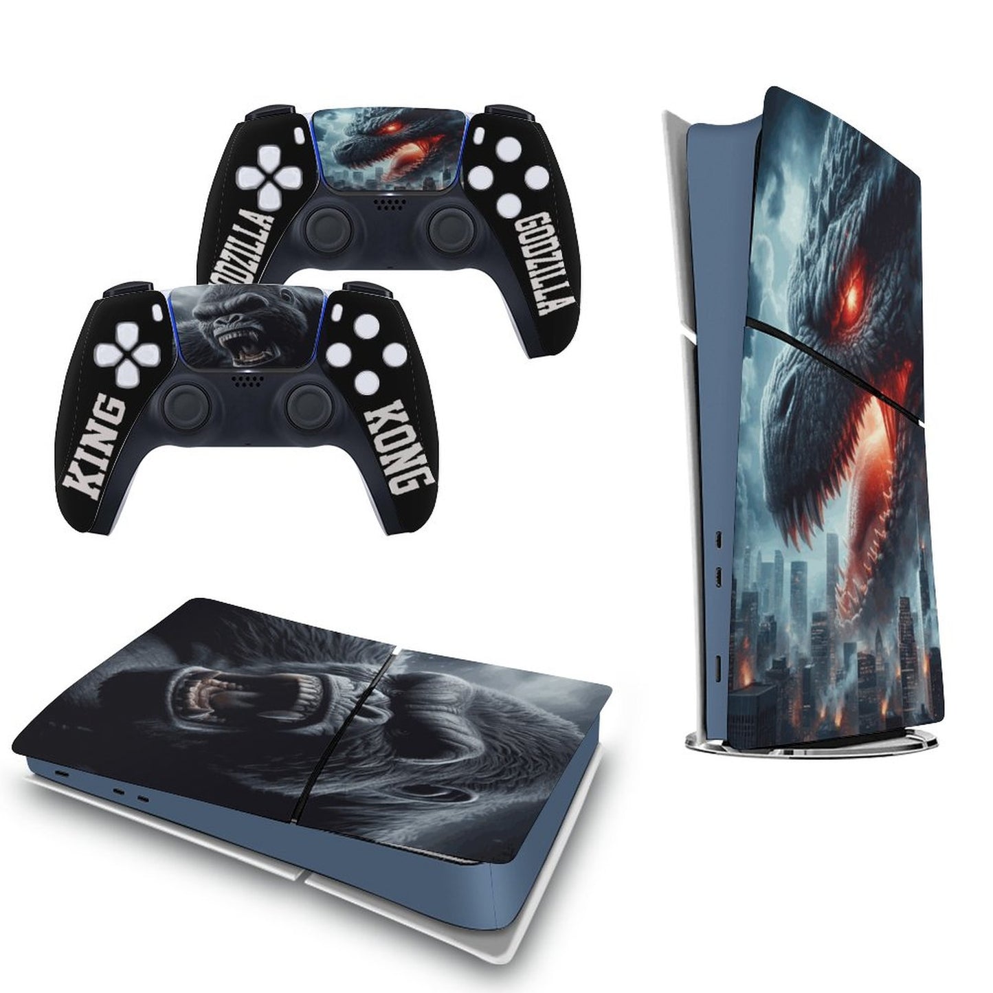 King Vs Godzilla Sticker for PS5 Slim / Controller (Digital Edition) /