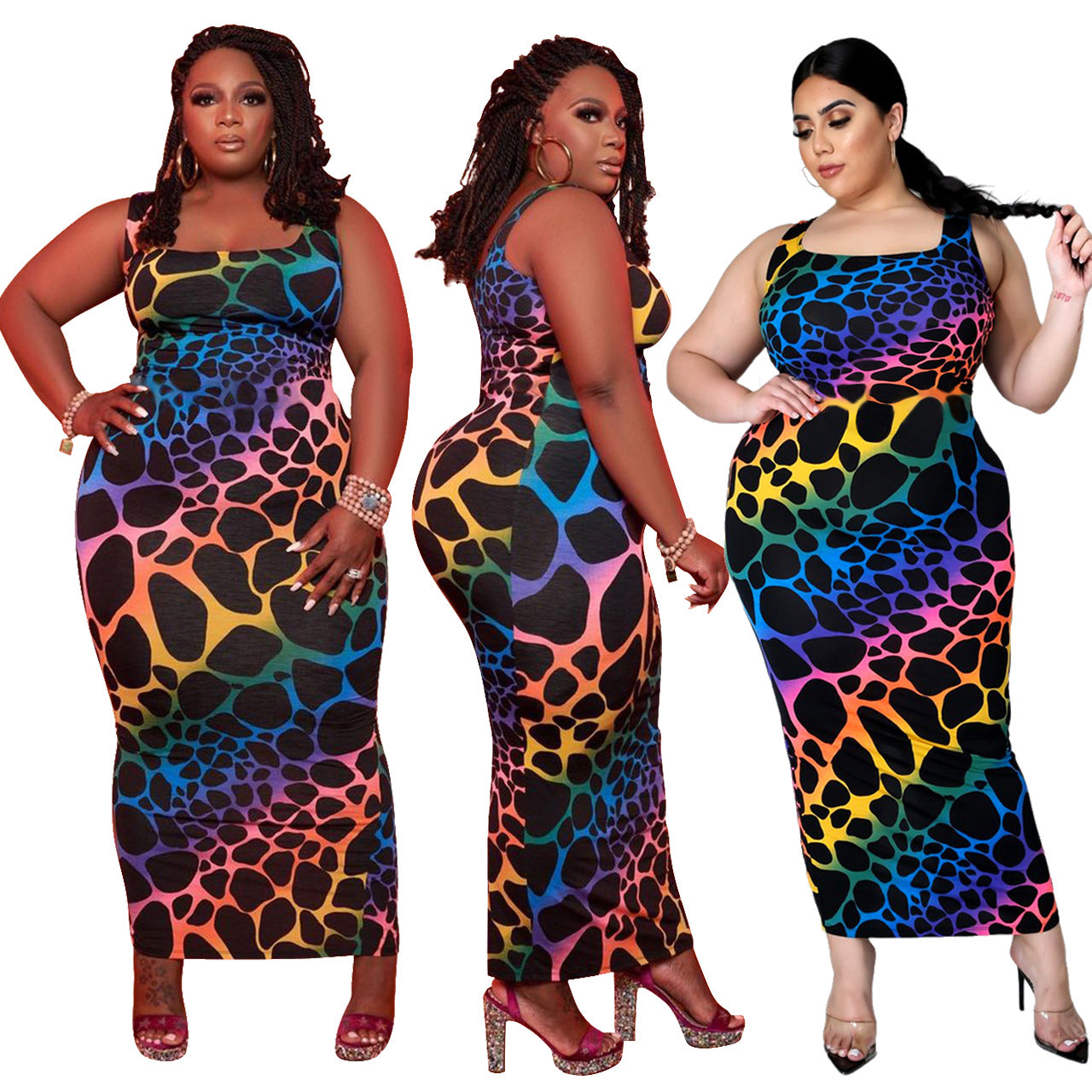 Plus Size Color Leopard Print Women’s Clothing | Trendy Curvy Fit Animal Print Fashion for Confident Women