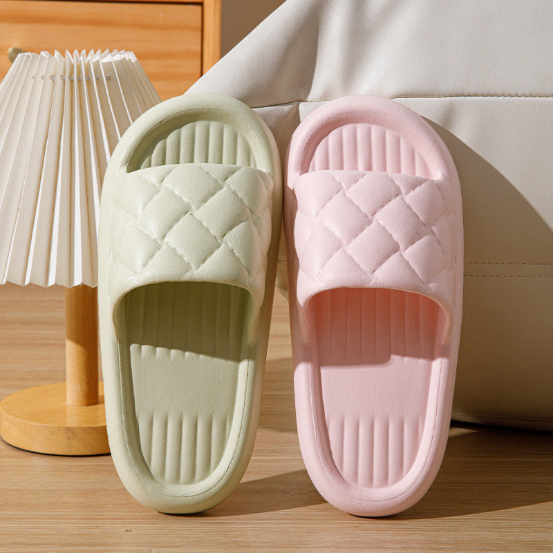 Non-slip Floor Bathroom Slipper Lightweight Simple House Shoes For Women / Men