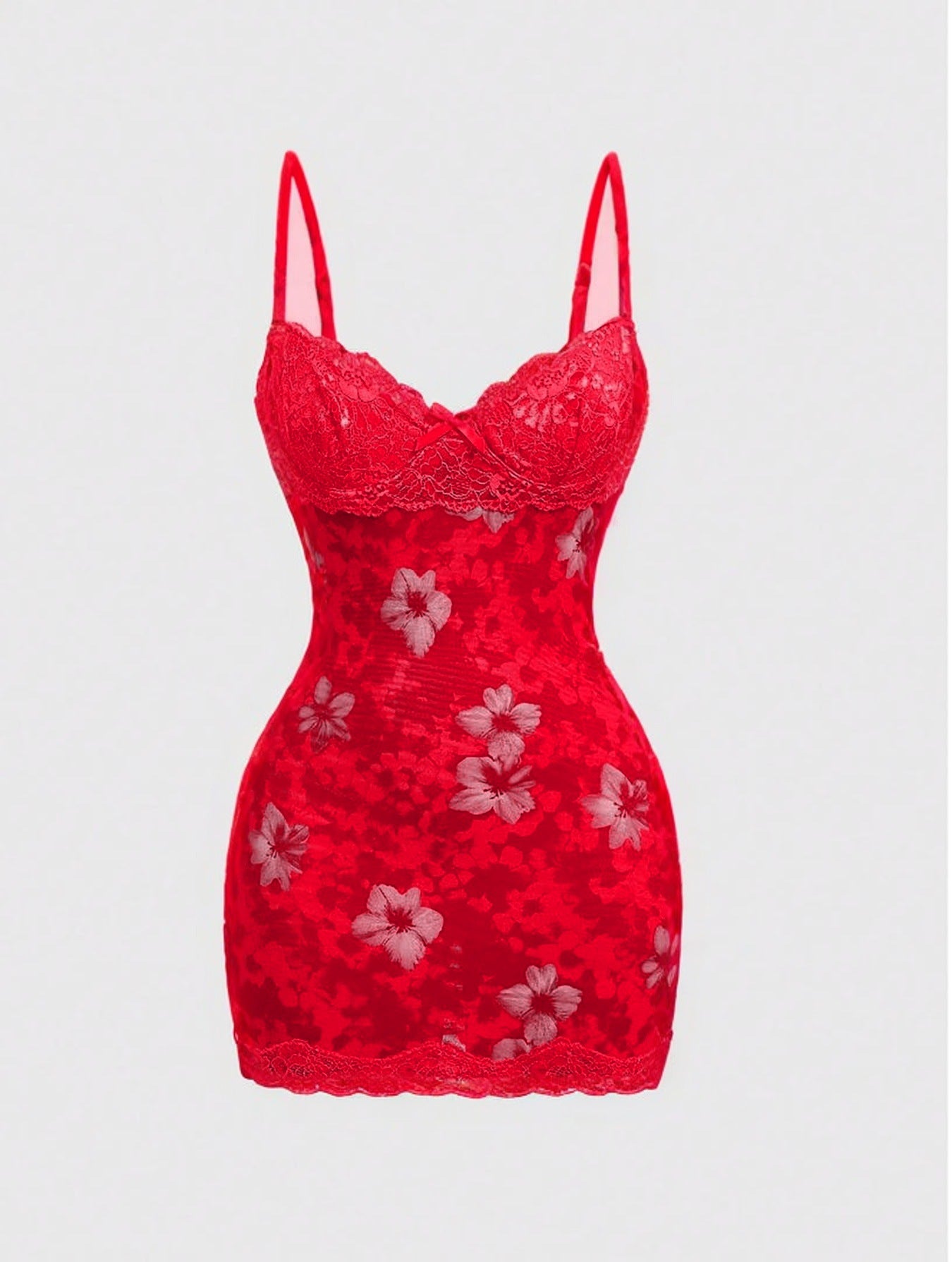 Women’s Sexy Lace Cinched Waist Vintage Dress – Elegant Floral Lace Midi, Slim Fit Bodycon Evening Party Dress