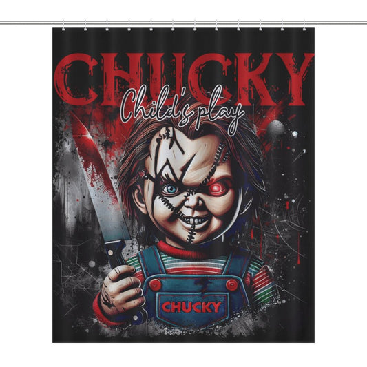 Chucky 'Child's Play' Shower Curtain/ Halloween Bathroom Decor / Guest Bathroom