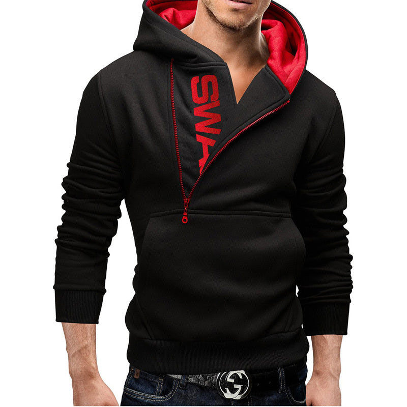 Stylish Spring & Autumn Men's Hooded Cardigan - Plus Size Slim Fit Sweater for Every Occasion