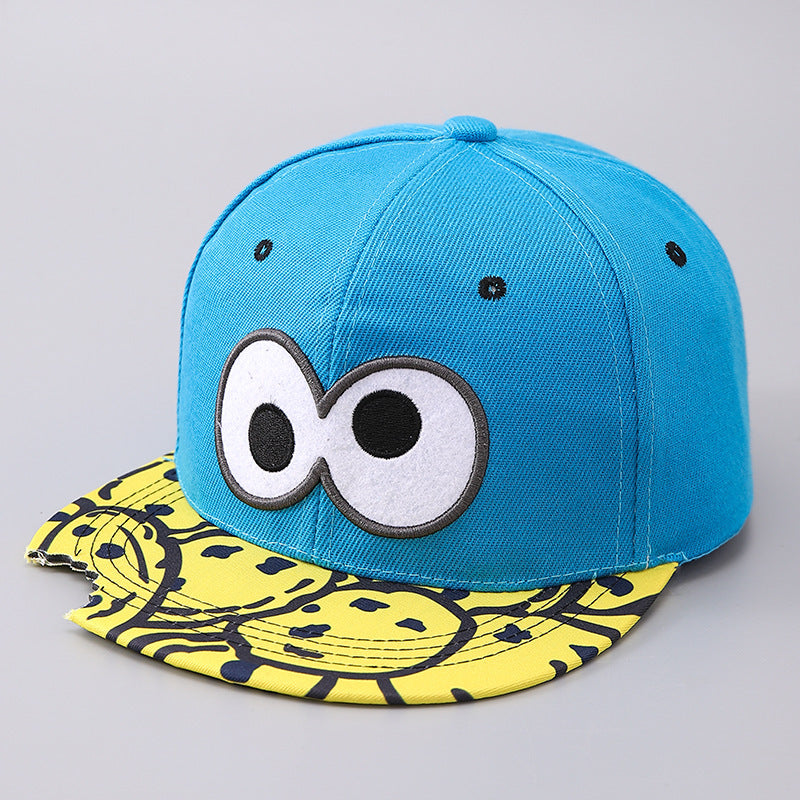 Flat Brim Snack Bite Baseball Cap – Edgy Sun-Proof Hat for Men & Women