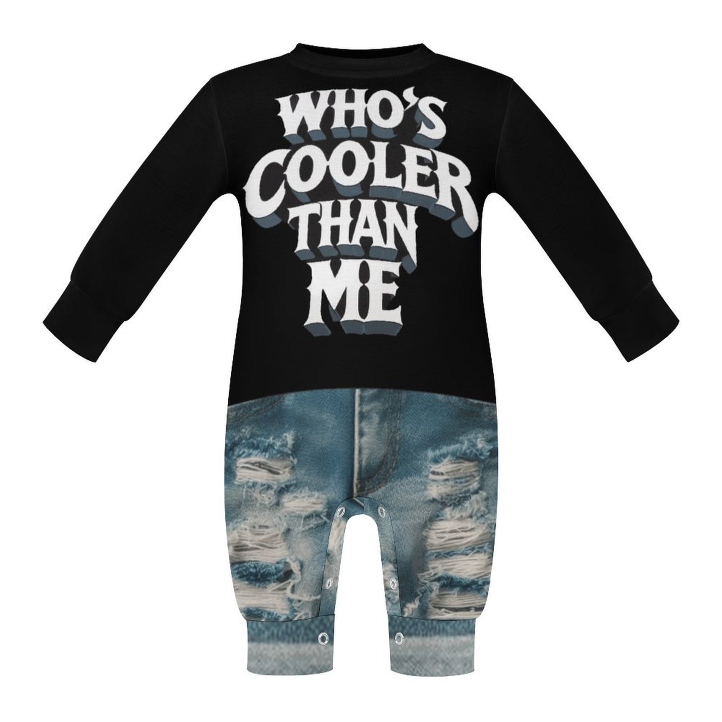 Cool Baby Romper - 'Who's Cooler Than Me?' Bodysuit | Funny Baby Outfit | Soft Cotton Infant Clothes | Unique Baby Shower Gift