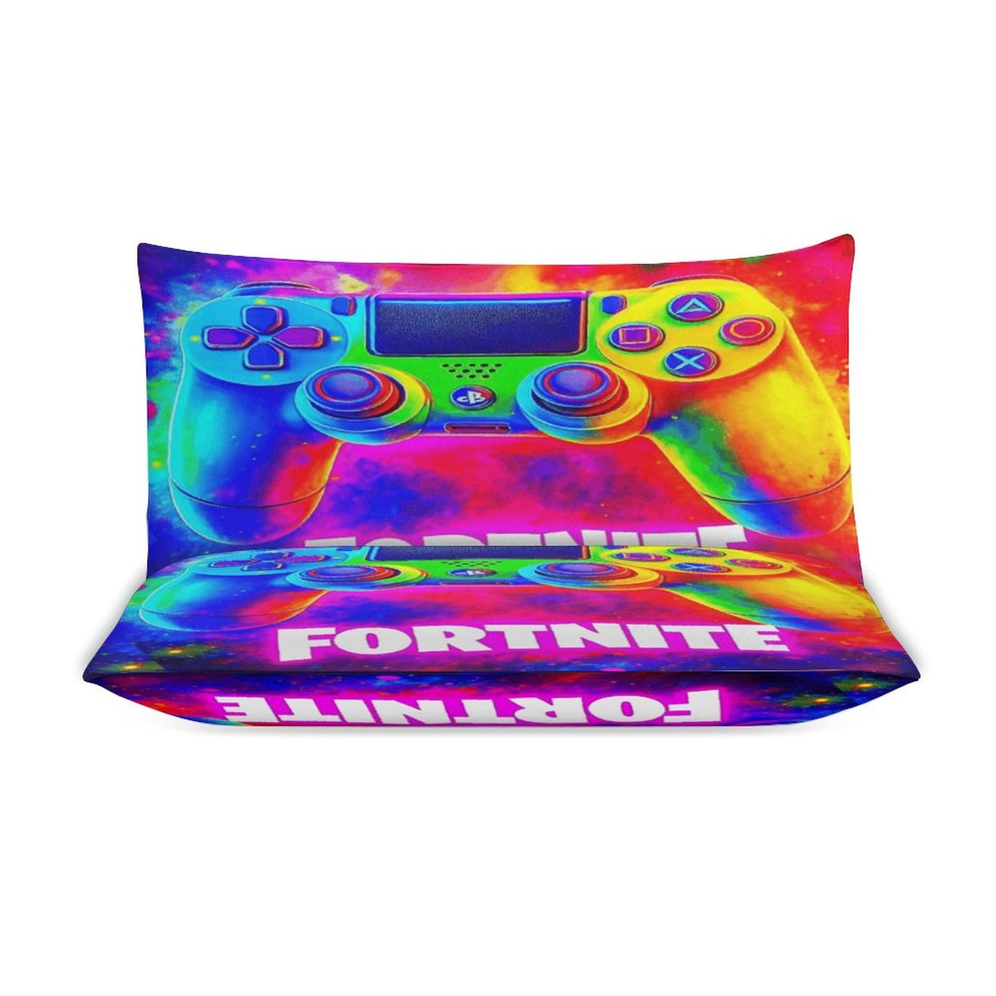 Fortnite 3-Piece Bedding Set 86"x70" | Gamer Comforter Set with Dual-Sided Printing | Teen Boys Bedroom Decor | Battle Royale Game Gift Idea