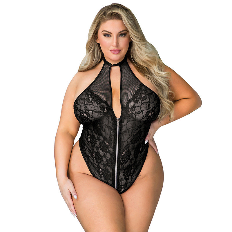 Sexy Plus Size Lingerie Female Women's Jumpsuit